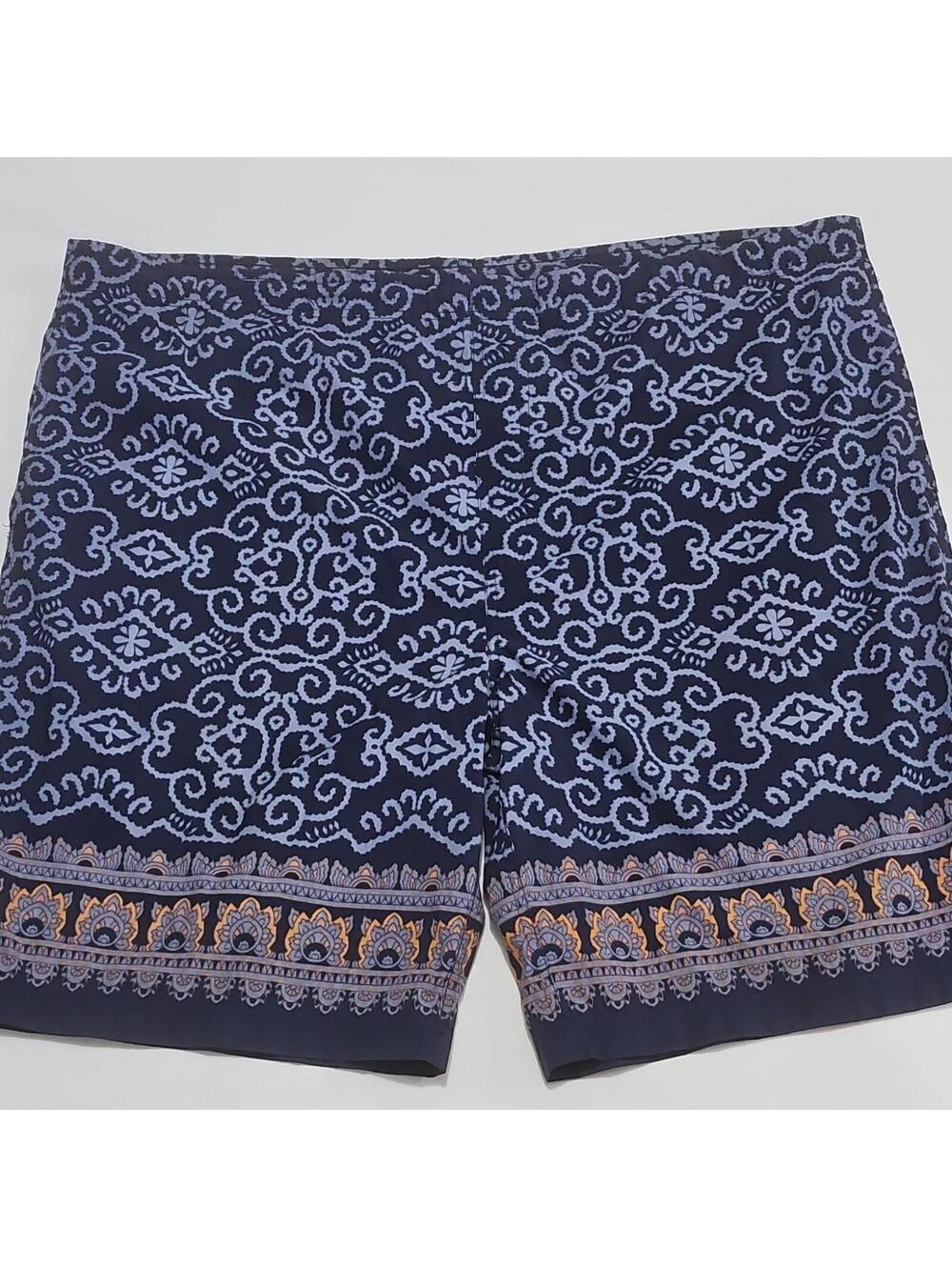 Old Navy Men's Swim Trunks Size XL Blue/Orange Paisley Mesh Lined  Pockets